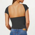 thumbnail image 4 of BLCHUNen Débardeurs pour Femmes Tendance Sans Manches à Enfiler Col Rond Coupe Ajustée Extensible Léger Entraînement Sport Actif Décontracté Hauts, 4 of 7