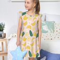 thumbnail image 4 of Vsdgher Banane avec Feuilles pour Filles Chemises de Nuit Manches Courtes à Volants Robe de Nuit Pyjama pour Fête Pyjama-Grand, 4 of 6