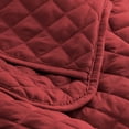 thumbnail image 3 of Bare Home Ensemble de Courtepointe - 3 Pcs - Couvre-Lit Matelassé à Losanges - Grand Lit/Grand, Rouge, 3 of 4