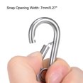 thumbnail image 3 of Unique Bargains 1.97'/50.2mm Stainless Steel Carabiner Spring Snap Link Hook Clip Keychain 5 Pcs, 3 of 3