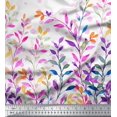 thumbnail image 3 of oneOone Cotton Poplin Fabric Dot & Leaves Panel Print Sewing Fabric BTY 56 Inch Wide, 3 of 3