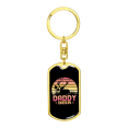 thumbnail image 4 of Deer Daddy Stainless Steel or 18k Gold Premium Swivel Dog Tag Keychain, 4 of 8