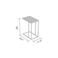 thumbnail image 4 of Safdie & Co. Table D'Appoint 20L En Forme De C Bois Brun Récupéré Métal Noir, 4 of 4