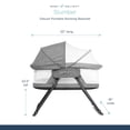 thumbnail image 4 of Baby Delight Slumber Deluxe Portable Rocking Bassinet, Charcoal Tweed, 4 of 7