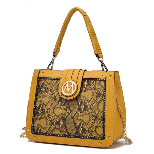MKF Collection by Mia K. MKF-X648MS Kamala Shoulder Bag, Mustand