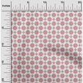 thumbnail image 2 of oneOone Velvet White Fabric Asian Ornamental Tile Sewing Craft Projects Fabric Prints By Yard 58 Inch Wide, 2 of 4