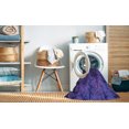 thumbnail image 2 of Ahgly Company Tapis d'Intérieur Lavable à la Machine, Carré, Transitionnel, Violet, Tapis de Zone, 4 Pieds Carré, 2 of 7