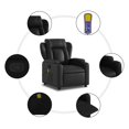 thumbnail image 4 of vidaXL Massage Recliner Chair Black Faux Leather, 4 of 5