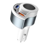 4 - in - 1 Car Charger Adapter with Fast Charging and Multiple Protection