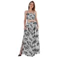 thumbnail image 1 of Bimba 2 Pcs Robe de Plage Aguichant pour Femmes Imprimée Smockée Crop Top & Longue Jupe Ensemble, 1 of 7