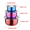 thumbnail image 2 of zanvin Gadgets de Cuisine Style Thaï Ensemble de Trois Casseroles de Cuisson de 3 avec Couvercle, Bassine de Repas de Fruits de Mer Polyvalente en Acier Inoxydable, 2 of 5