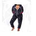 thumbnail image 1 of Combinaison Longue de Sommeil pour Femmes, Manches Longues, Justaucorps Nuancé avec Motifs de Noël, 1 of 6