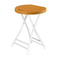 thumbnail image 1 of Folding Stool High Stool Camp Stool Furniture Round Stool Camping Chair Foldable orange, 1 of 9