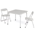 thumbnail image 1 of Bingirl Foldable Table with 2 Upholstered Chairs and Cushioned Seats - Beige, 1 of 8