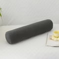 thumbnail image 2 of HHBEAUTY Round Pillow, Cervical Neck Roll Memory Pillow, Bolster Pillow, Round Neck Support for Sleeping | Bolster for Bed, Legs, Back and Yoga, Removable And Washable, Dark Gray, 2 of 6