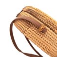 thumbnail image 4 of Sac en Rotin pour Femme - Sac à Main en Osier Fait à la Main, Sac Fourre-Tout, Sac Bohème Rond Bali, 4 of 5