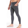 thumbnail image 2 of Sentmoon Compression Pants Men Running Tights for Men Men Solid Color Pocket High-Elastic Yoga Pants Control Breathable Warm Running Cycling Sports Fitness Pants for Weekend and Lounge Wear, 2 of 7
