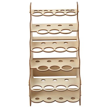 Support de Bouteilles de Pigment pour Module, Outil en Époxy, Support en Bois à Plusieurs Couches avec Trous - 13,8 X 21,2 X 22 cm