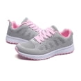 thumbnail image 4 of XIAQUJ Chaussures Croisées Course Décontractées Chaussures Rondes Femmes en Maille à Brides Mode Plates Chaussures Décontractées pour Femmes Espadrilles Mode pour Femmes Gris 7.5(40), 4 of 8