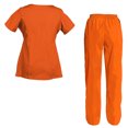 thumbnail image 2 of Women's Scrubs Set Scrub Top and Pants Scrubs Set, 2 of 3