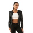 thumbnail image 1 of Kmbangi Women Sequined Jacket, Long Sleeve Open Front Fall Ladies Cardigan for Club Party, 1 of 9