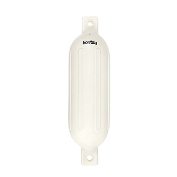 KOETSU Inflatable PVC Bumper Ball for Boats - G3 Model 58×16CM White Collision Protection for 6-7 Meter Yachts and Speedboats