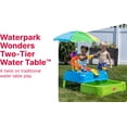 thumbnail image 3 of Step2 Waterpark Wonders – Table d'eau sensorielle à deux niveaux avec parasol, pour tout-petits de 18 mois à 5 ans, 3 of 7