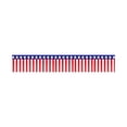 thumbnail image 3 of BINGLI Guirlande Patriotique à Franges en Feuille avec Fini Métallique - Serpentins Suspendus Rouges, Blancs et Argentés pour Jupes de Table du 4 Juillet, Décorations de Fête du Memorial Day (Options de 3 Longueurs), 3 of 9