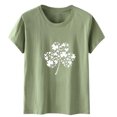 thumbnail image 1 of Blouses à Manches Courtes pour Femmes, Mode Décontractée, T-Shirt à Manches Courtes Imprimé, Blouse d'Été pour Femmes, 1 of 4