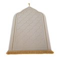 thumbnail image 4 of veasfak Islamic Prayer Rug Home Embossing Soft Worship Kneel Thick Prayer Carpet Mat white, 4 of 9
