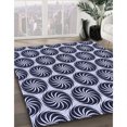thumbnail image 3 of Ahgly Tapis d'Intérieur Lavable en Machine Carré Bleu Nuit, 8 Pieds Carré, 3 of 7