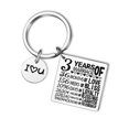 thumbnail image 5 of Stainless Steel Keyring Keychain Memorial Keepsake Engagement Wedding Jewelry, 5 of 5