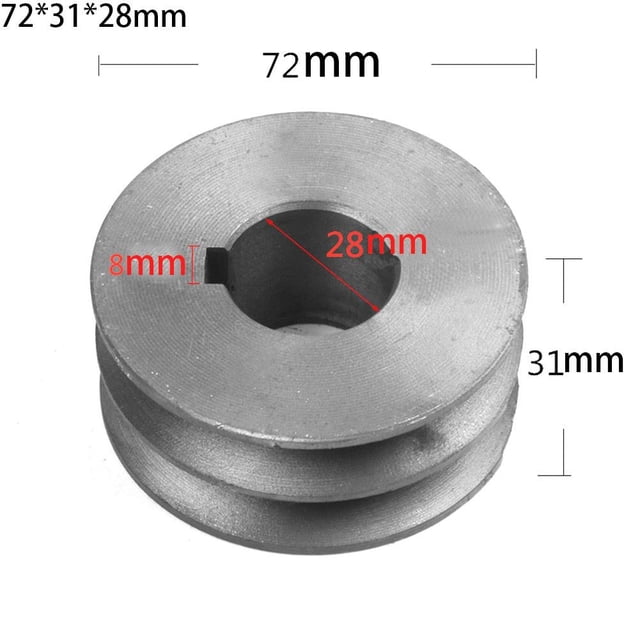 Lefu V-Belt pulley A Type Double Slot Pulley Motor Cast Iron Dia Power Tool Accessory