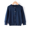 thumbnail image 3 of LIJCC Girls Classic Knit Cardigan Sweaters Crew Neck Button-Down Solid Color Cotton Knit Sweater School Uniforms Cotton Cardigan Button Front Outerwear, 3 of 3