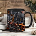 thumbnail image 4 of Black Creative Toolbox Design Mug Cup 3D Mechanical Engineer Theme Coffee Gift Set Birthday Present Model C Ceramic, 4 of 7
