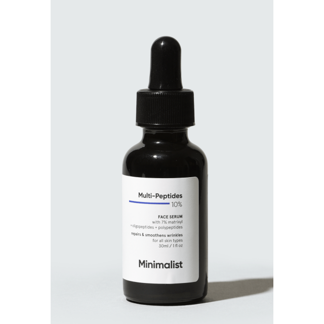 Minimalist Sérum de Nuit pour le Visage Multi-Peptides pour une Peau Plus Jeune Sans Âge, 30 ml