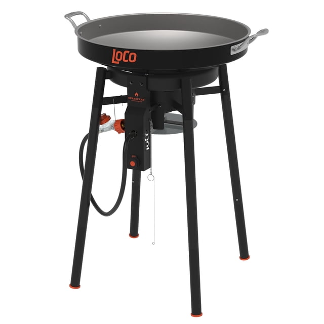 LoCo Cookers 22" Propane Outdoor Disco Cooker with Interchangeable Legs & SureSpark Ignition Refurbished Excellent