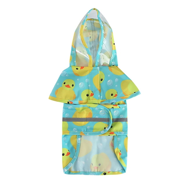 TIELUTT Pet Raincoat Large and Small Dog Raincoat Reflective Stripes Cartoon Animal Dog Rain Coats for Large Dogs Dog Vests for Large Dogs Real Life Dogs Dog Rain Umbrella Coats for Dogs Medium