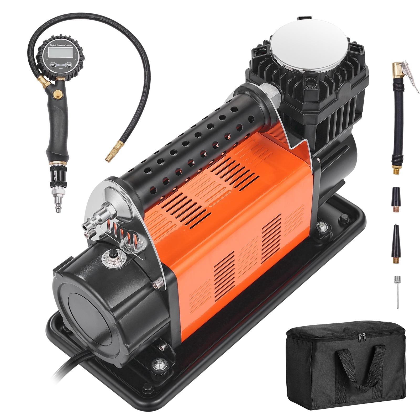 KFFKFF 12V Durable Air Compressor - Digital Gauge Tire Pump Kit, 7.06 CFM Mobile Tire Air Inflator, 150PSI for Trucks, Cars, SUVs, 4x4, and RV