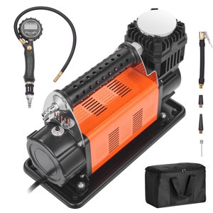 KFFKFF 12V Durable Air Compressor - Digital Gauge Tire Pump Kit, 7.06 CFM Mobile Tire Air Inflator, 150PSI for Trucks, Cars, SUVs, 4x4, and RV