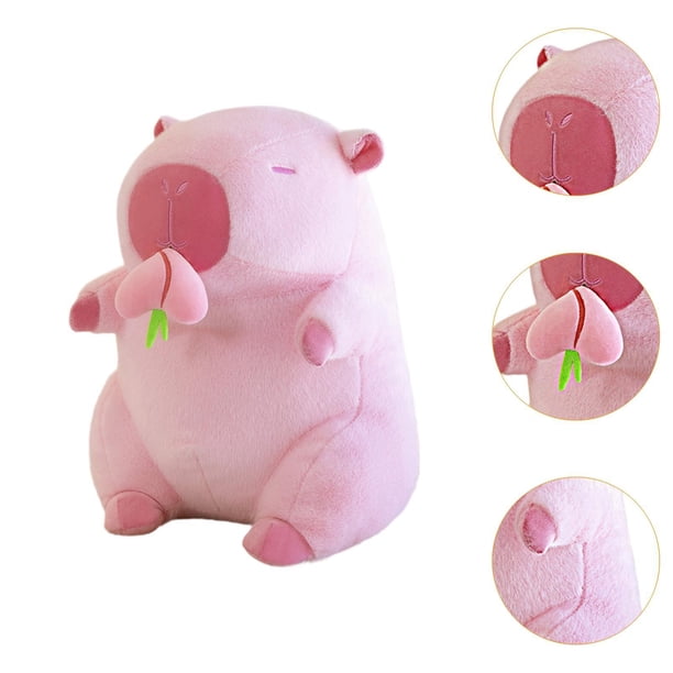 Peluche Capybara Avocat Rose - Poupée Douce Et Mignonne, Cadeau Pour Enfants Et Adultes, Anti-stress Et Câlin