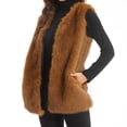 thumbnail image 4 of LOVZFMLL Vestes pour Femmes Mode Femmes Confortables Décontractées Poche Couleur Unie Sans Poils Col Sans Manches Sans Capuche Manteau Décontracté, 4 of 6