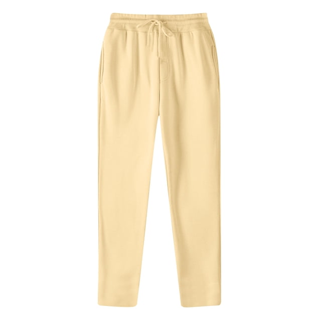FAIWAD Men's Elastic Waist Drawstring Sweatpants Casual Loose Solid Color Joggers Athletic Trousers