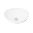 thumbnail image 2 of Stylish Vessel 15 ¾"Wx 13 ⅜"D White Porcelain Oval Bathroom Sink P-221, 2 of 8