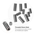 thumbnail image 4 of KAKOWELY Threaded Sleeve Rods 10 Pcs Threaded Sleeve Rod Stainless Thread Round Coupling Nut Sleeve Stud Nut1.18"X0.47"X0.47", 4 of 4
