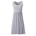 thumbnail image 3 of Bwiyojiz Tailles P-TTG Vêtements de Maternité Été Mode Rayé Allaitement Enceinte Patchwork Femme Robe d'Allaitement Sans Manches Col Rond Vêtements pour Femmes, Cadeaux d'Amitié pour Femmes, 3 of 4