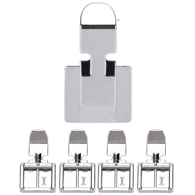 5pcs Machine à Coudre Pied Presseur Multifonctions Zip Domestique Accessoires de Quilting