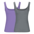 thumbnail image 3 of Yuyuzo 2PC Plus Size Tank Tops for Women Ribbed Knit Slim Fitted Camis Sleeveless Base Layer T Shirts, 3 of 4