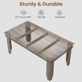 thumbnail image 3 of Farmhouse Dining Table for 4-6 – 63" Large Rectangular Wooden Kitchen Table – Heavy-Duty 81 lbs Frame, Stable Build – Perfect for Dining Room, Family Gatherings, 3 of 9