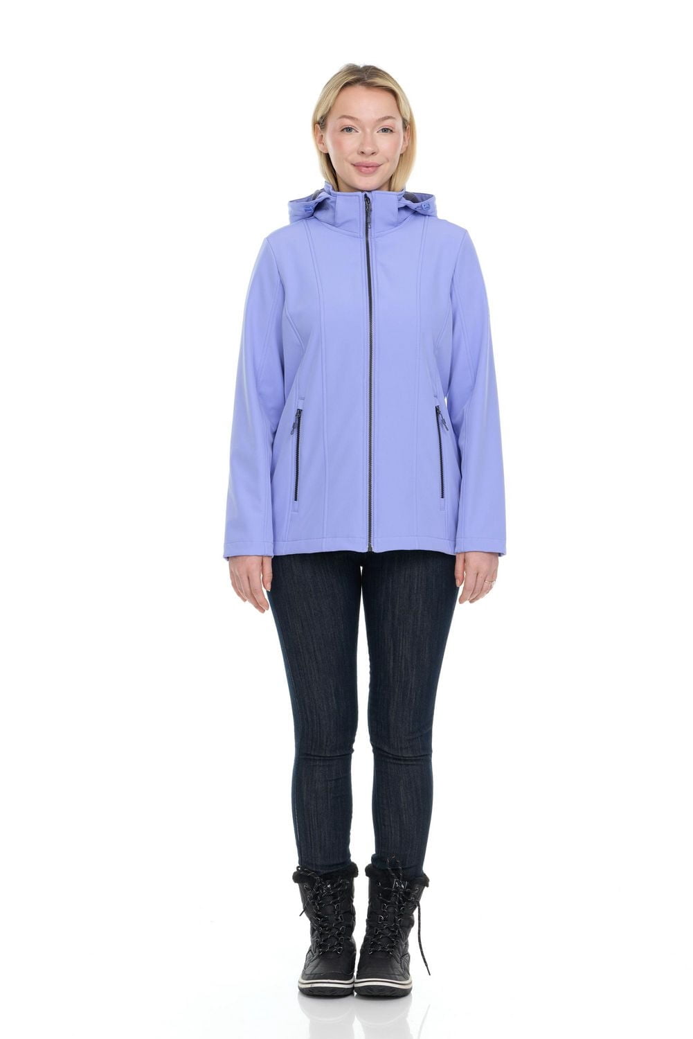 Tec-One Women's Plus Hooded Softshell Jacket